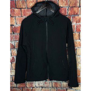 Fabletics Salma Hardshell Black Hoodie Full Zip Jacket Women’s XL